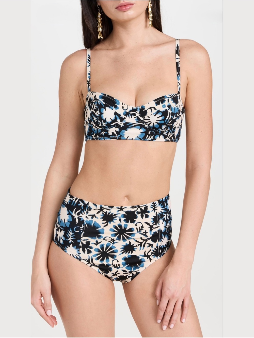 Ulla Johnson Zahara High Waisted Bikini Bottom (Sunprint Combo)